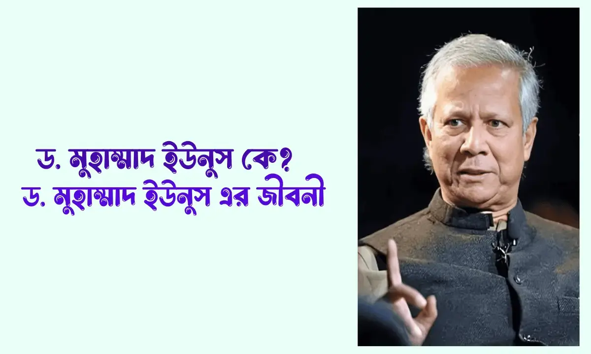 ড. মুহাম্মাদ ইউনুস কে, ড. মুহাম্মাদ ইউনুস এর জীবনী